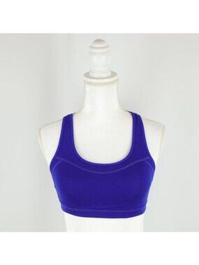Athleta Triple Dare Women's XS Purple Padded Scoop Neck Racerback Sports Bra